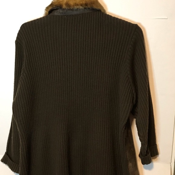 Fashion Bug Womens Brown Sz 22 Leather Jacket - Picture 2 of 7